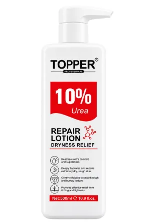 TOPPER PROFESSIONAL 10% Repair Lotion Dryness Relief - 500ml | توبر لوشن مرمم بتركيز 10% يوريا - 500مل