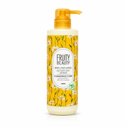 FRUITY BEAUTY Foot Body Lotion Chamomile Care - 500ml | فروتي بيوتي لوشن جسم بااشراقة الورد- 500مل