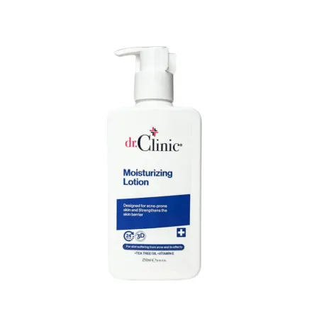 dr.Clinic Moisturizing Lotion for Acne Prone Skin - 250 ml | دكتور كلينك لوشن مرطب للبشرة المعرضة لحب الشباب - 250 مل