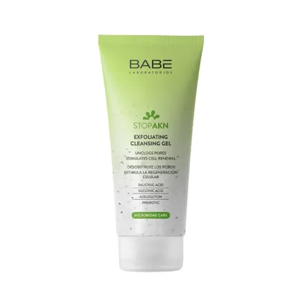 BABE Stop Akn Exfoliating Cleansing Gel - 100ml | بابيه غسول جل للوجه مقشر ومنظف - 100 مل