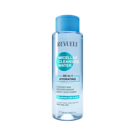 Revuele Micellar Cleansing Water All in 1 Moisturizing - 400ml | ريفويل مزيل مكياج ميسيلار مرطب - 400 مل