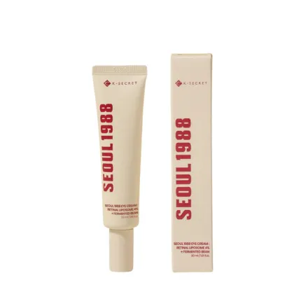K - SECRET Seoul 1988 Eye Cream : Retinal Liposome 4% + Fermented Bean - 30ml | كي سيكريت سيول كريم العين بالريتينال - 30 مل