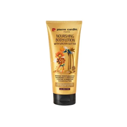 Pierre Cardin Nourishing Body Lotion with Golden Glitter - 200ml | بيير كاردان لوشن مرطب للجسم - 200مل