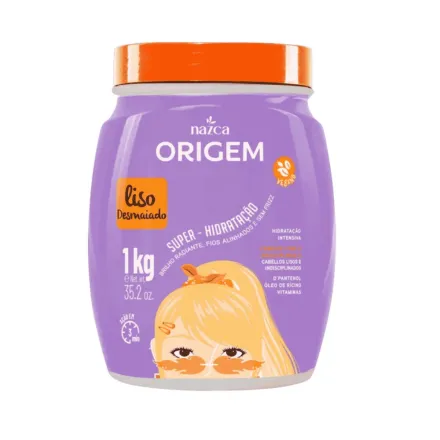nazca Origem Lisos Desmaiado Super Hidratação - 1 Kg |نازكا ماسك ترطيب سوبر 1 كغ