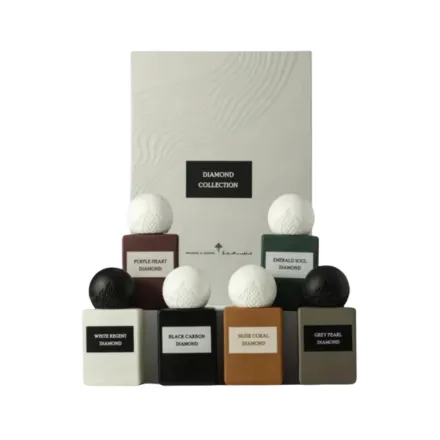IBRAQ Ibrahim Al-Qurashi set EDP 6 Pcs x10ml | ابراهيم القرشي مجموعة الاستكشاف دياموند – 6 عطور × 10 مل