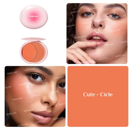 SHEGLAM Cheek 2 Cheek Blush Duo - 8.3g | شيكلام بلاش ثنائي - 8.3 غرام
