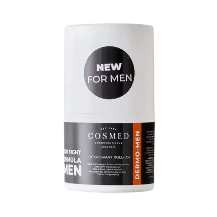 Cosmed Dermo-Men Deodorant Roll On - 50ml |كوزميد ديرمو-مزيل عرق للرجال رول أون – 50 مل
