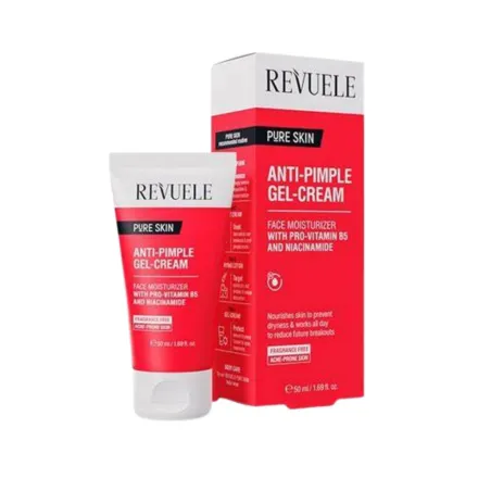 Revuele Anti-pimple Moisturizer Gel-Cream - 50ml | ريفويل كريم جل مرطب للبشرة المعرضة لحب الشباب - 50 مل