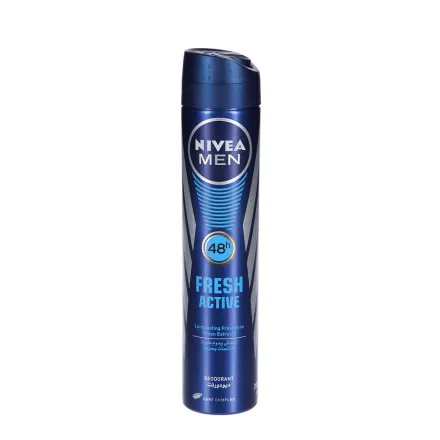 NIVEA Fresh Active Deodorent Antibacterial - 200ml | نيفيا بخاخ مضاد تعرق للرجال مضاد للبكتيريا - 200 مل