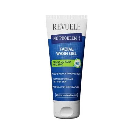 Revuele Cleansing Gel with Salicylic Acid and Zinc - 200ml | ريفويل غسول جل مع ساليسليك اسيد و الزنك - 200 مل