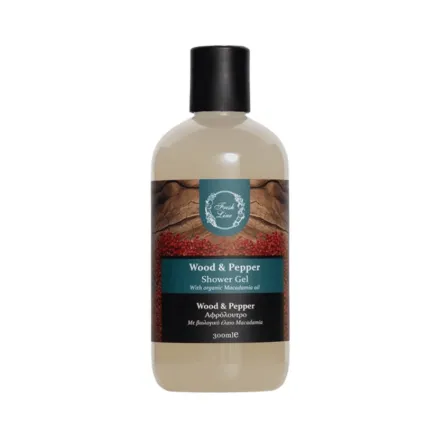 Fresh Line Wood & Pepper Shower Gel - 300ml | فريش لاين جل استحمام بزيت المكاديميا - 300مل