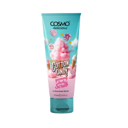 COSMO Cotton Candy Yummy Body Scrub - 275ml | كوزمو سكراب للجسم برائحة الحلوى - 275 مل