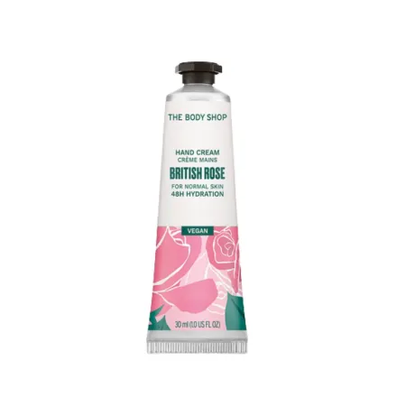The Body Shop Hand Balm For Normal Skin British Rose - 30ml | ذا بودي شوب بلسم لليدين للبشرة العادية بريتيش روز - 30 مل