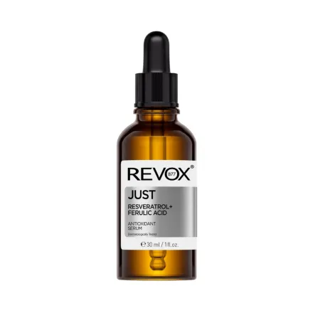 REVOX Just Resveratrol + Ferulic Acid Antioxidant Serum - 30ml |ريفوكس سيروم جست ريسفيراترول + حمض الفيروليك المضاد للأكسدة – 30 مل
