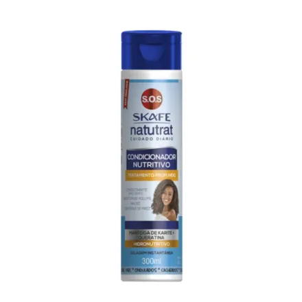 SKAFE Natutrat - Condicionador Nutritivo SOS Cuidado Diario - 300ml | سكاف بلسم للشعر المجعد والمتطاير - 300 مل