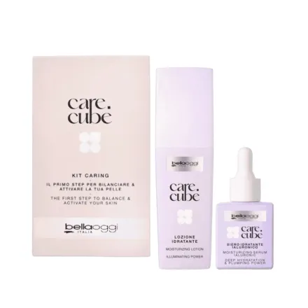 bellaoggi Care Cube Hydration Kit - Serum+ Lotion - 30ml | بيلا اوجي مجموعة الترطيب للوجه والرقبة – سيروم + لوشن
