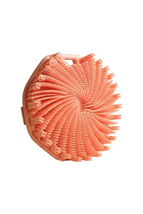 Lonex Pink Silicone body scrubber | لونيكس السيليكون الوردي المقشّر للجسم