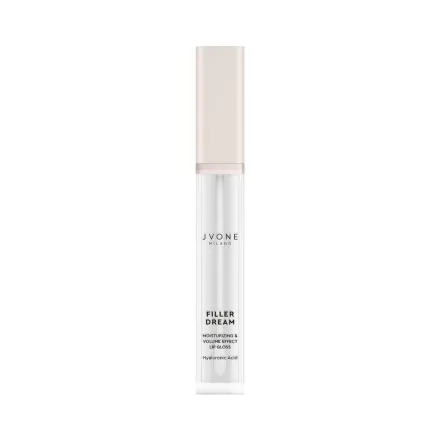 JVONE MILANO Filler Dream Lip Gloss Moisturizing & Volume Effect - 7.5ml | جيفون ميلانو غلوس للشفاه مرطب و مالئ - 7.5 مل