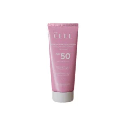 the CEEL Tone Up Pink Sunscreen Spf50+ High Protection - 50ml | ذا سيل واقي شمسي تون اب - 50 مل
