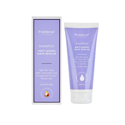 Foltene Pharma Shampoo Anti-Aging Hair Rescue - 200ml | فولتين فارما شامبو مضاد لشيخوخة الشعر - 200 مل