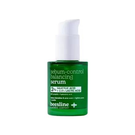 Beesline Sebum-Control Balancing Serum - 2% Salicylic Acid + 2.5% Lactic Acid - 30ml | بيزلين سيروم موازنة الزيوت بالساليسيليك اسيد 2% + لاكتك اسيد 2.5% - 30 مل