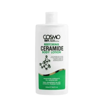 COSMO COSMETICS BBY RESTORING CERAMIDE BODY LOTION - 500ml | كوزمو كوزمتكس لوشن جسم مرمم بالسيراميد - 500 مل