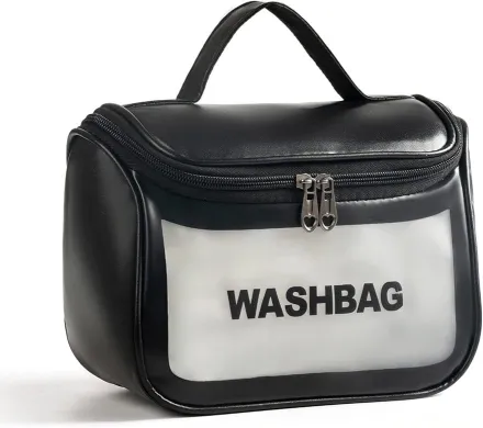 Washbag Cosmetic Bag | حقيبة أدوات التجميل سهلة الغسل