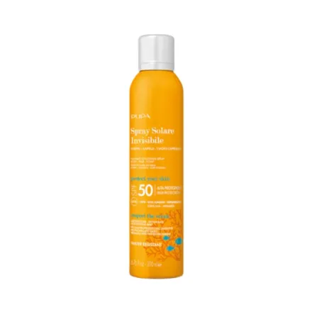 Pupa Sunscreen Spray For Body & Hair Solare Invisibile SPF 50 - 200ml | بوبا – بخاخ واقي الشمس الشفاف للجسم SPF 50 – 200 مل