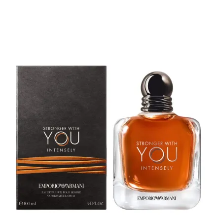 Giorgio Armani Stronger With You INTENSE EDP - 100ml |جورجيو ارماني عطر رجالي امبريو ارماني سترونك وذ يو انتينز - 100 مل