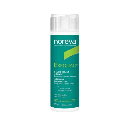 Noreva Exfoliac Foaming Gel - 200ml | نوريفا غسول جل رغوي للبشرة الدهنية - 200 مل