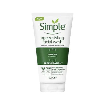 Simple Regeneration Age Resisting Facial Wash - 150ml | سمبل غسول محاربة التجاعيد - 150 مل