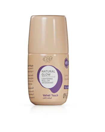 Eva Roll-on Natural Glow Velvet Touch Lightening Deodorant - 60g | ايفا مزيل تعرق رول مبيض ومفتح فيلفيت - 60 غ