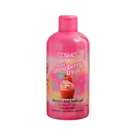 COSMO Sweet Snow Berry Treat Shower And Bath Gel - 500ml | جيل الاستحمام والبانيو من كوزمو بنكهة التوت الحلو – 500 مل