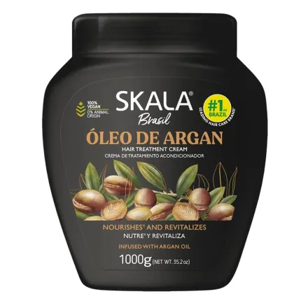 Skala Oleo De Argan Creme - 1000g | سكالا كريم للشعر الجاف والباهت بزيت الارغان - 1000 غرام