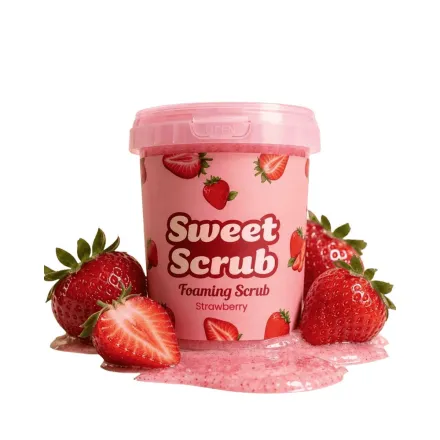 Sweet Scrub Foaming Scrub Strawberry - 500g | سويت سكراب مقشر رغوي للجسم برائحة الفراولة - 500 غ
