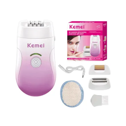 KEMEI Blackbird Women’s Electric Shaver and callus remover Full Edition | كيمي جهاز إزالة الشعر
