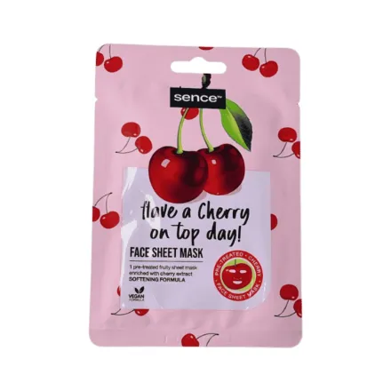 Sence Beauty Have A Cherry No Top Day! - 20ml | سينس بيوتي ماسك ورقي للوجه - 20 مل