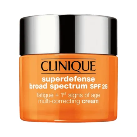 Clinique Superdefense SPF 25 Fatigue + 1st Signs Of Age Multi-Correcting Cream - 50ml | كلينك كريم نهاري مع عامل حماية شمسي لعلامات التقدم بالعمر - 50 مل