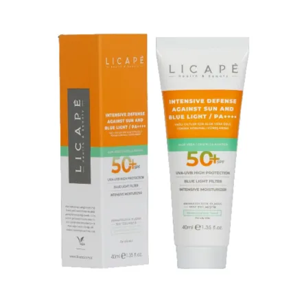 LICAPE Intensive Defense Blue Light SPF50 - 40ml | ليكابي إنتنسيف ديفنس واقي شمس ضد الضوء الأزرق بعامل حماية SPF 50 – 40 مل