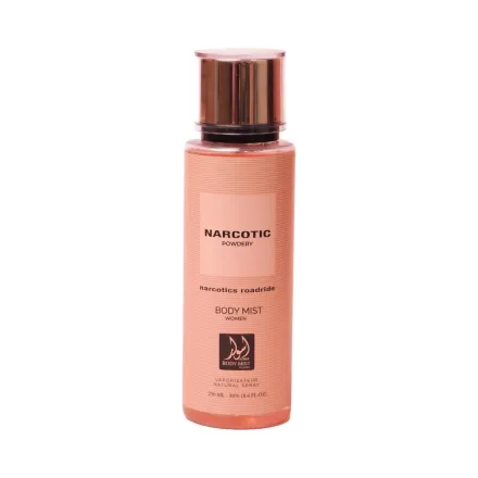 aswar Narcotic Powdery Body Mist - 250ml | اسوار بدي مست معطر للجسم 250 مل