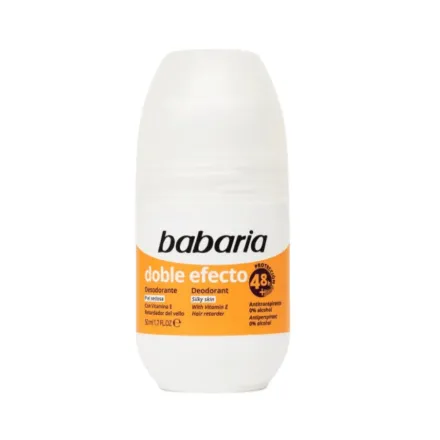 BABARIA Deodorant Roll On Double Effect - 50ml | باباريا رول مزيل تعرق بتأثير ثنائي - 50 مل