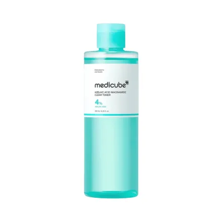 MEDICUBE 4% AZELAIC ACID NIACINAMIDE CLEAR TONER - 250ml |ميدي كيوب تونر بحمض الأزيليك 4٪ ونياسيناميد – 250 مل
