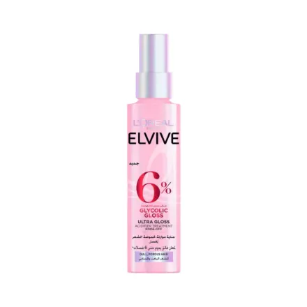 L’Oreal Elvive Glycolic Gloss Acidifier - 150ml | لوريال إل فيف بخاخ معالج للشعر جليكوليك 6% - 150مل