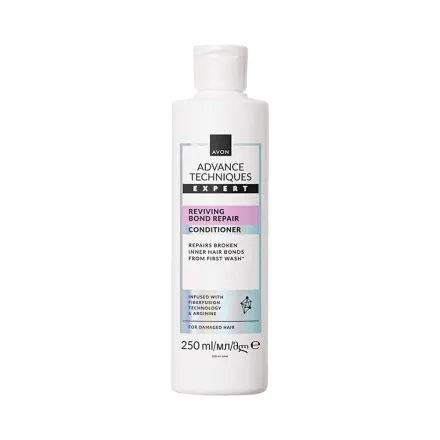 Avon Reviving Bond Repair Conditioner Cruelty-free Advance Techniques Expert - 250ml | أفون بلسم لإصلاح الشعر المتضرر وإعادة الحيوية – 250مل