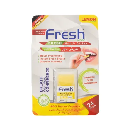 fresh breath strips lemon flavor breath with more confidence |فريش شرائح منعشة للفم بنكهة الليمون منعشة تمنحك نفساً أكثر ثقة