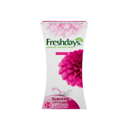 Fresh days Pantyliner Scented - 24pads | فريش ديز فوط يومية معطرة - 24 فوطة