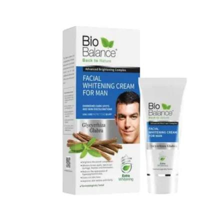 Bio Balance Facial Whitening Cream For Men - 60ml | بايو بالانس كريم مفتح للوجه للرجال مع واقي شمس - 60 مل