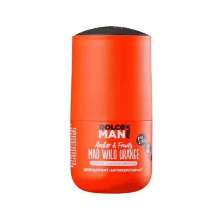 DOLCE MILK Man Amber & Fruity Mad Wild Orange - 50ml | دولتشي ميلك مزيل تعرق للرجال - 50 مل