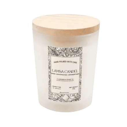 LAMSA Musk & Berry Scented Candle - 160g | لمسة شمعة - 160غ
