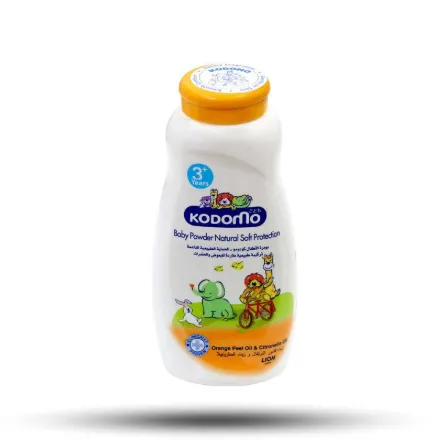 KODOMO Baby Powder Natural Soft Protection - 180 g | كودومو بودرة أطفال للحماية الطبيعية الناعمة – 180 جم